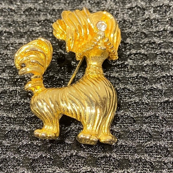Vintage Gold Tone Scottish Terrier Brooch - Picture 2 of 8